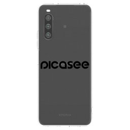 Átlátszó szilikon tok az alábbi mobiltelefonokra Sony Xperia 10 IV 5G - Picasee - new logo - black