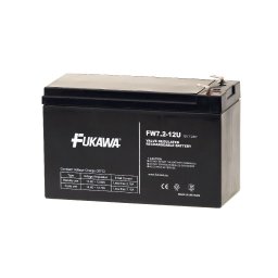 FUKAWA akkumulátor FW 7,2-12 F2U (12V; 7,2Ah; faston F2-6,3mm; élettartam 5év)
