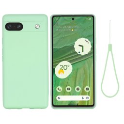 RUBBER Védőburkolat a Google Pixel 7a telefonhoz zöld