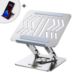WOZINSKY WRS-CPY84SS Állvány notebookhoz/táblagéphez + állvány mobiltelefonhoz SILVER