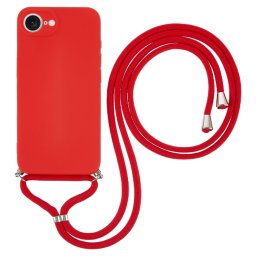 ROPE Védőtok zsinórral Apple iPhone 16e piros
