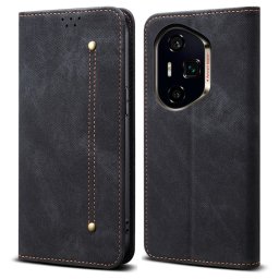 DENIM Pénztárca tok Honor 400 Pro 5G fekete