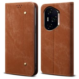 DENIM Pénztárca tok Honor 400 Pro 5G készülékhez, barna
