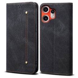 DENIM Pénztárca tok CMF Phone 2 Pro fekete színben