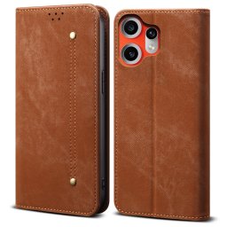 DENIM Pénztárca tok CMF Phone 2 Pro készülékhez, barna