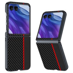 CARBON Védőtok Motorola Razr 60 Ultra piros színben
