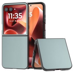 LEATHER Védőtok Motorola Razr 60 Ultra világoskék színben