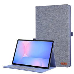 FABRIC Flip tok Samsung Galaxy Tab S10 FE+ készülékhez, kék