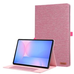FABRIC Flip tok Samsung Galaxy Tab S10 FE+ rózsaszín