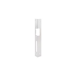 Hosszú zárpajzs DORCAS zárakhoz - fa ajtóra - INOX - balos DORCAS-F101(V2)-L-X