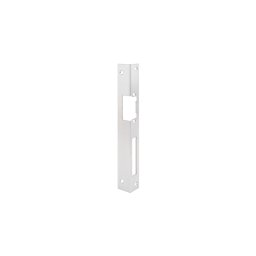 Hosszú zárpajzs DORCAS zárakhoz - fa ajtóra - INOX - jobbos DORCAS-F101(V2)-R-X