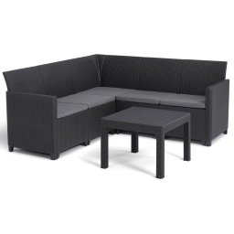 Keter Marie corner set 5 műrattan kerti sarok garnitúra - ötszemélyes