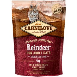 CarniLove Cat Adult Energy & Outdoor rénszarvashússal 400gr