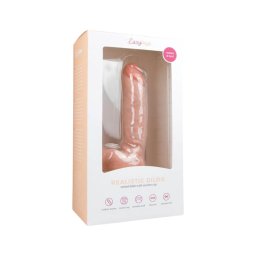 Easytoys - tapadókorongos, herés dildó (22,5cm) - natúr