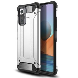 TOUGH Védőburkolat Xiaomi Redmi Note 10 Pro ezüst