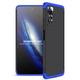 360°-os védőburkolat Xiaomi Redmi Note 11 Pro / 11 Pro 5G fekete-kék