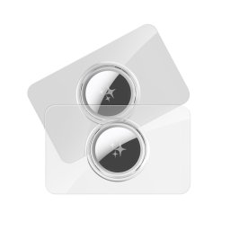 DUX AIRTAG CARD TARTÓ 2x Átlátszó + szürke tok Apple AirTag készülékhez