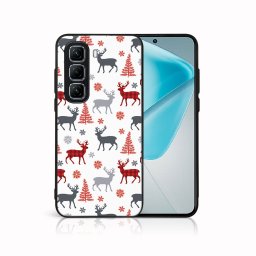 MY ART Karácsonyi dizájnú védőtok Infinix Hot 50 5G DEER (068)