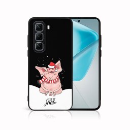 MY ART Karácsonyi dizájnnal ellátott tok Infinix Hot 50 5G LET IT SNOW (075)