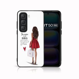 MY ART Védőtok Infinix Hot 50 RED DRESS (137)