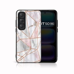 MY ART Védőtok Infinix Hot 50 PINK MARBLE (143)