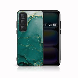 MY ART Védőtok Infinix Hot 50 GREEN MARBLE (145)