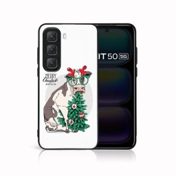 MY ART Karácsonyi dizájnú Infinix Hot 50 MERRY CHRISTMAS (074) tok