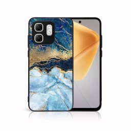 MY ART Védőtok Infinix Hot 50i BLUE MARBLE (141) készülékhez