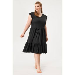 ONLY Carmakoma CARMay Frill ruha fekete 5052