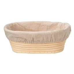 Perfect Home Szakajtó/kelesztőtál ovális 28147 cm rattan+vászon 14413