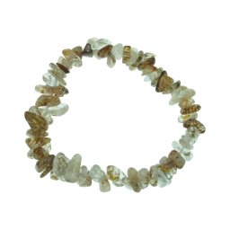 Vörös rutilkvarc splitter szemcse karkötő