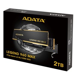 ADATA LEGEND 960 MAX/2TB/2TB/SSD/M.2 NVMe/Fekete/Hűtőborda/5R