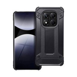 Defender szilikon telefonvédő (ütésállóság, légpárnás sarok, fémhatás) FEKETE Xiaomi Redmi Note 14 Pro 5G