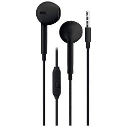 Blue Star PA-E65 vezetékes fülhallgató mikrofonnal 3.5mm jack csatlakozóval - fekete
