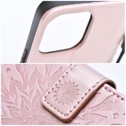 MEZZO könyvtok Samsung Galaxy A06 4G/5G - rózsaaranyszín "mandala"