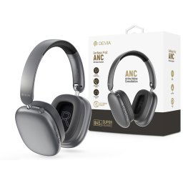 Devia EarBass Pro2 ANC Bluetooth sztereó fejhallgató beépített mikrofonnal - szürke