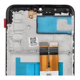 LCD kijelző SAMSUNG A02S OEM készülékhez kerettel (164mm) - ALKATRÉSZ!