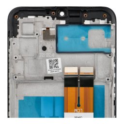 LCD kijelző SAMSUNG A03 A035G OEM készülékhez kerettel (164mm) - ALKATRÉSZ!