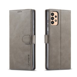 IMEEKE Wallet tok Samsung Galaxy A33 5G szürke színű