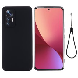RUBBER Xiaomi 12 Lite fekete védőburkolat