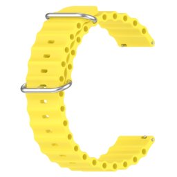 OCEAN Univerzális szilikon szíj 20mm sárga