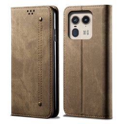 DENIM pénztárcahuzat Motorola Edge 50 Ultra szürke-barna színhez
