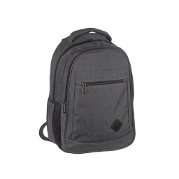 3+2 zsebes laptoptartós szürke vászon hátizsák Adventurer