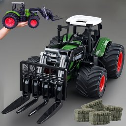 1/24 mretarny traktor jtkkszlet rakodkarral s szna blkkal