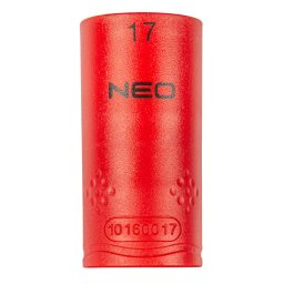NEO TOOLS Dugkulcs 6-lap 1/2" 17mm 1000V, szigetelt 25 v garancival 01-187