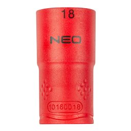 NEO TOOLS Dugkulcs 6-lap 1/2" 18mm 1000V, szigetelt 25 v garancival 01-188