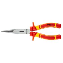 NEO TOOLS Hosszcsr fog 1000V, szigetelt, 200mm (8"), CrV, polrozott 25 v garancival 01-225