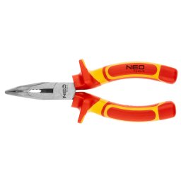NEO TOOLS Hajltott csr fog 1000V, szigetelt, 160mm (6"), CrV, polrozott 25 v garancival 01-227