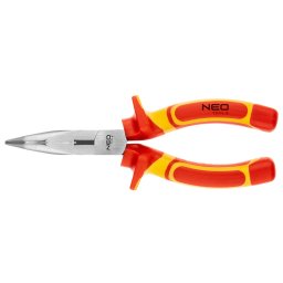 NEO TOOLS Hajltott csr fog 1000V, szigetelt, 180mm (7"), CrV, polrozott 25 v garancival 01-228