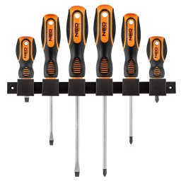 NEO TOOLS Csavarhz kszlet, fali tartval, 6db 25 v garancival 04-193